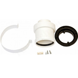 Переходник 60/100-80, Ariston, раструб-труба, полипропилен, (для конденс.котла)