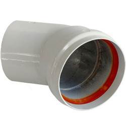 Отвод 45° 80, WAAG, раструб-труба, алюминий