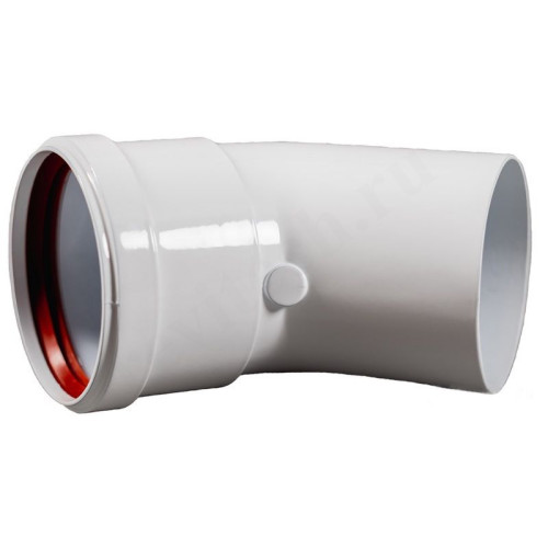 Отвод 45° 80, Baxi, раструб-труба, алюминий