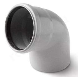 Отвод 90 110, De Dietrich, раструб-труба, полипропилен, (для конденс.котла)