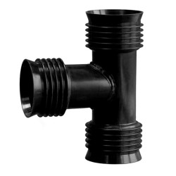 Тройник 90° 100-100-100, ПОЛИТЭК 3000, раструб-раструб, полиэтилен