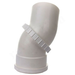 Отвод 50-50, Sinikon Стандарт, раструб-труба, серый