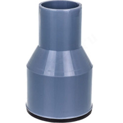 Переходник 75-50, RTP, раструб-труба, серый, с чугуна на пластик, с манжетой