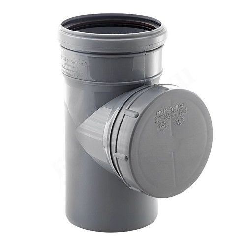 Ревизия 110-110-110, RTP, раструб-труба, серый