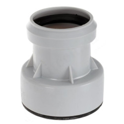 Переходник 50-50, HL, раструб-труба, серый