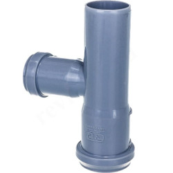Тройник 87° 40-32-40, RTP, раструб-труба, серый