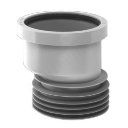 Переходник 110-110, McAlpine, раструб-труба, серый