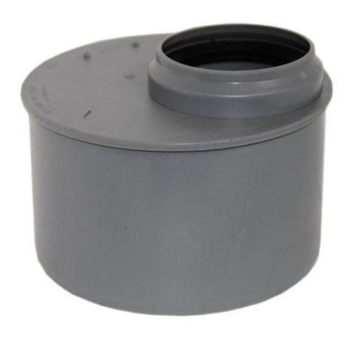 Переходник 110-50, Sinikon Стандарт, раструб-труба, серый, эксцентрический