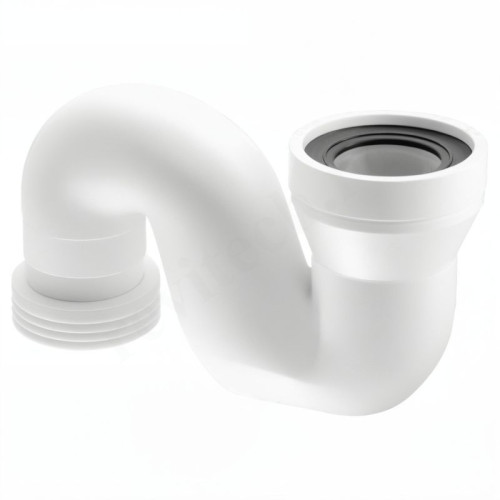Отвод для унитаза 90-110, McAlpine, обжим-труба, белый