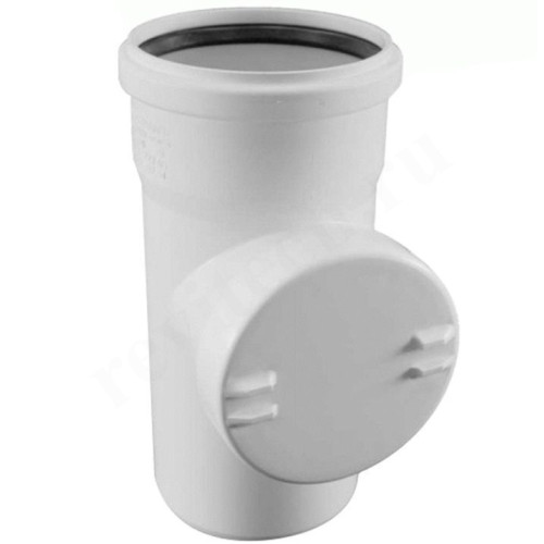 Ревизия 50-50-50, Sinikon COMFORT PLUS, раструб-труба, белый