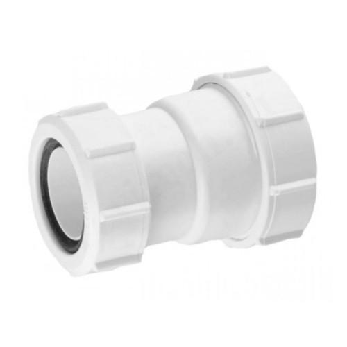 Муфта 32-40, McAlpine, обжим-обжим, белый