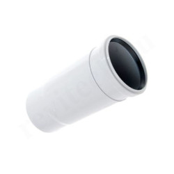 Патрубок компенсационный 110-110, Rehau RAUPIANO, раструб-труба, белый