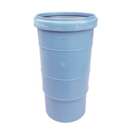 Патрубок компенсационный 110-110, Sinikon Rain Flow, раструб-труба, голубой, учетверенной длины