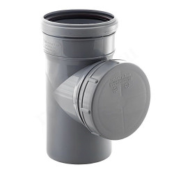 Ревизия 110-110-110, RTP, раструб-труба, серый