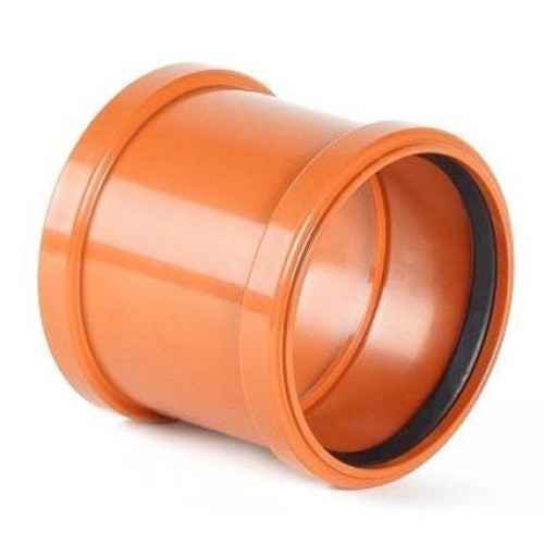Муфта 110-110, Sinikon Универсал, раструб-раструб, оранжевый