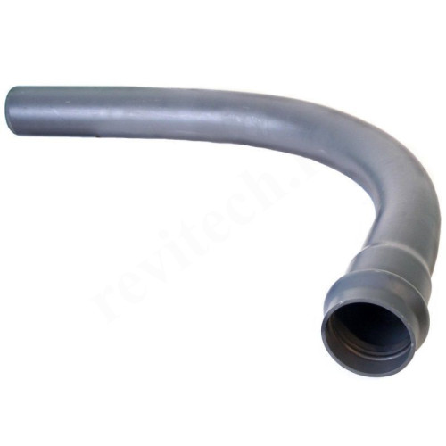 Отвод 90° 110-110, Хемкор SDR, 125, раструб-труба, серый