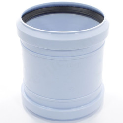 Муфта ремонтная 110-110, Sinikon Rain Flow, раструб-раструб, РР-Н, голубой