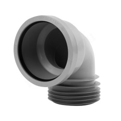 Отвод для унитаза 90° 110-110, McAlpine, раструб-труба, белый