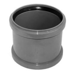 Муфта ремонтная 110-110, Sinikon Стандарт, раструб-раструб, серый