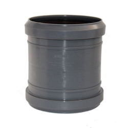 Муфта 110-110, Sinikon Стандарт, раструб-раструб, серый