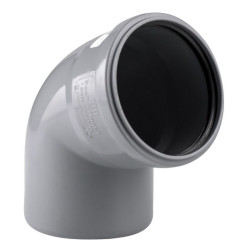Отвод 67° 110-110, RTP, раструб-труба, серый