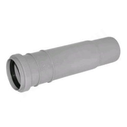Патрубок компенсационный 40-40, Sinikon Стандарт, раструб-труба, серый