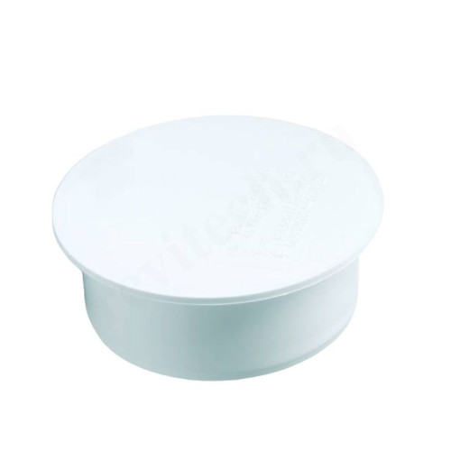 Заглушка 110, Rehau RAUPIANO, труба, белый