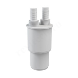 Переходник 40/50-14, McAlpine, труба-штуцер, белый