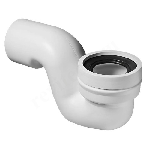 Отвод для унитаза 90-110, McAlpine, обжим-труба, белый