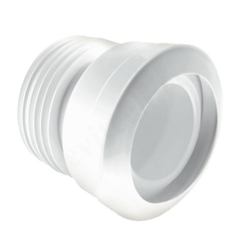 Отвод для унитаза 97-110, McAlpine, обжим-труба, белый