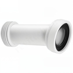 Отвод для унитаза 14° 90-110, McAlpine, обжим-труба, белый
