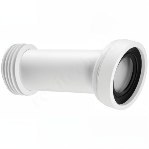 Отвод для унитаза 14° 90-110, McAlpine, обжим-труба, белый