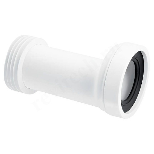 Отвод для унитаза 90-110, McAlpine, обжим-труба, белый