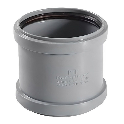 Муфта ремонтная 110-110, RTP, раструб-раструб, серый