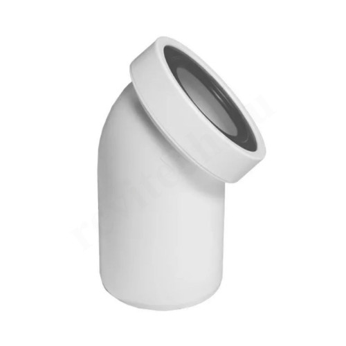 Отвод для унитаза 45 90-110, McAlpine, раструб-труба, белый