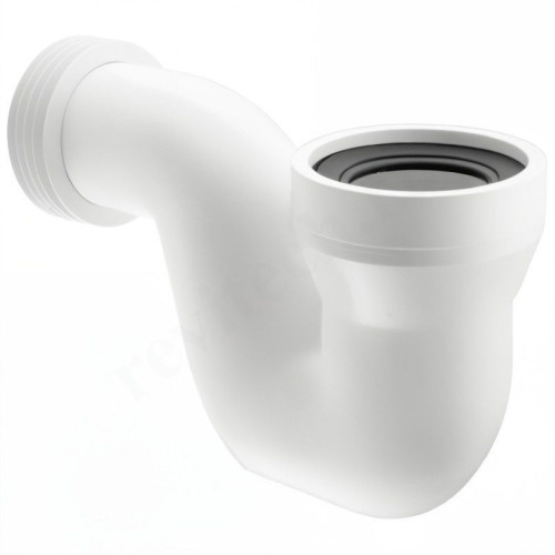 Отвод для унитаза 97-110, McAlpine, обжим-труба, белый