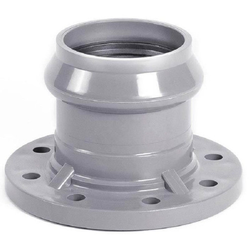 Переходник 110-100, Хемкор SDR, 26, раструб-фланец, серый