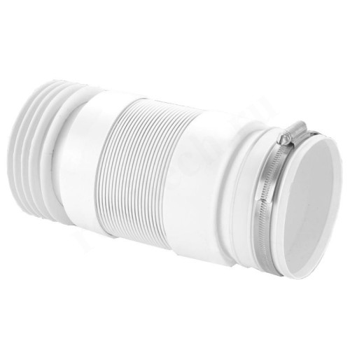 Отвод для унитаза 97-110, McAlpine, обжим-труба, белый