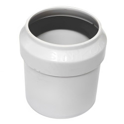 Переходник 50-40, Sinikon COMFORT, раструб-труба, белый