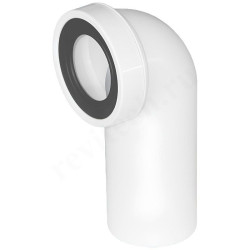 Отвод для унитаза 90° 90-110, McAlpine, обжим-труба, белый