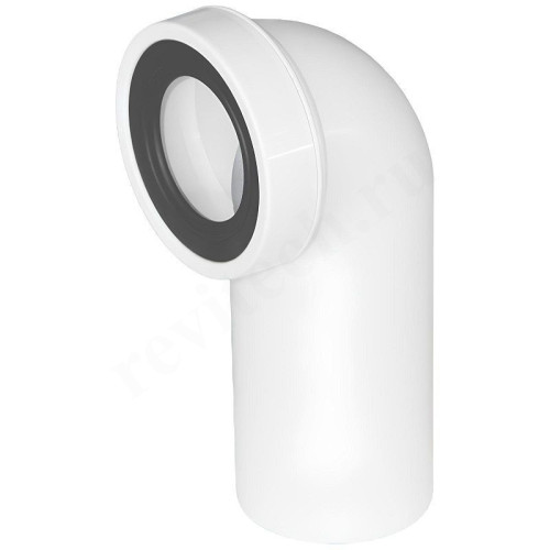 Отвод для унитаза 90° 90-110, McAlpine, обжим-труба, белый