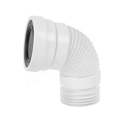 Отвод для унитаза 90-110, McAlpine, раструб-труба, белый
