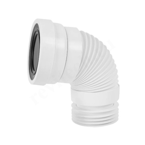 Отвод для унитаза 90-110, McAlpine, раструб-труба, белый