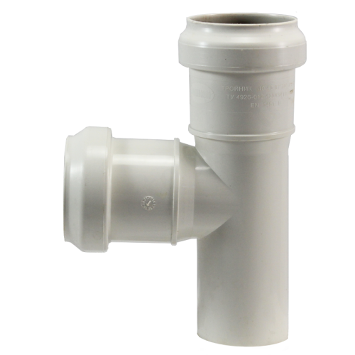 Тройник 87° 40-40-40, Sinikon COMFORT, раструб-труба, белый