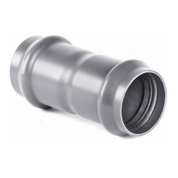 Муфта 110-110, Хемкор SDR 26, раструб-раструб, серый