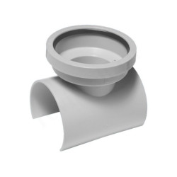 Врезка 110-110, McAlpine, раструб-склеивание, серый