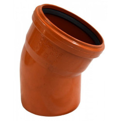Отвод 30 110-110, Sinikon Универсал, раструб-труба, оранжевый