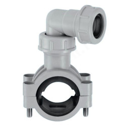 Врезка 90° 19-32, McAlpine, обжим, серый