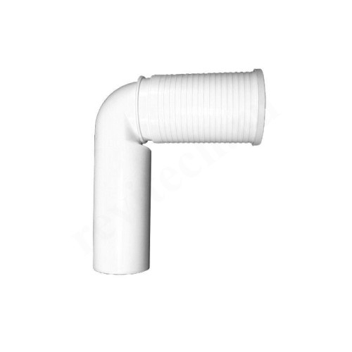 Отвод 110-110, HL, раструб-труба, белый