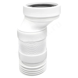 Отвод для унитаза 90-110, McAlpine, обжим-труба, белый